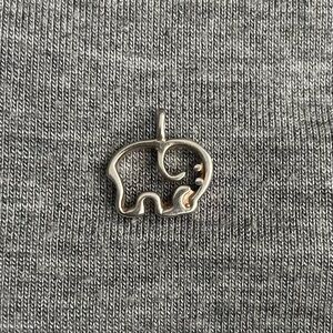 Petite Sterling Silver Elephant Pendant